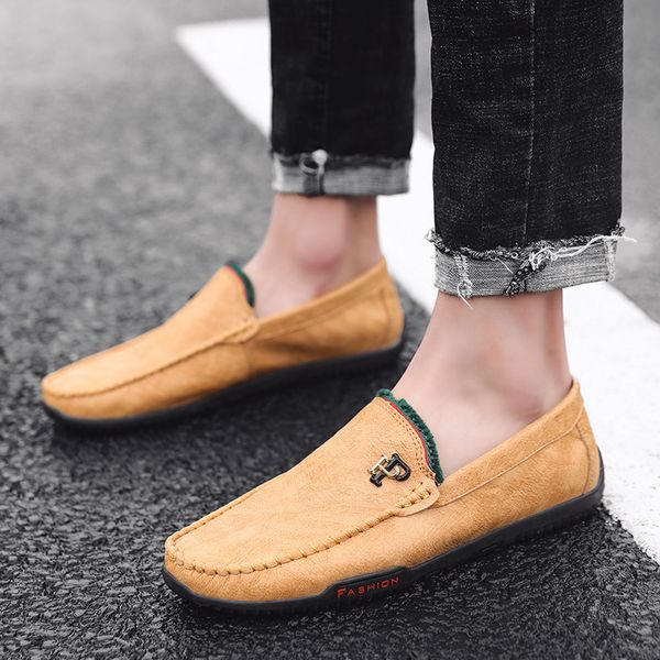 men british leather loafers casual shoes men flats moccasins soft slip on for loafers driving shoes male fashion loafer, Black
men british leather loafers casual shoes men flats moccasins soft slip on for loafers driving shoes male fashion loafer, Black