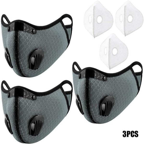 3 pcs respirator maske for germ protection for adults with 3 pcs filters cotton face maskswashable and reusable fashion, Black
3 pcs respirator maske for germ protection for adults with 3 pcs filters cotton face maskswashable and reusable fashion, Black