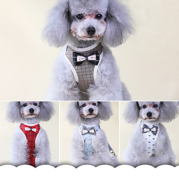 pet dog bow tie harness with leash pet breathable adjustable walking vest strap for small medium puppy cat
pet dog bow tie harness with leash pet breathable adjustable walking vest strap for small medium puppy cat
