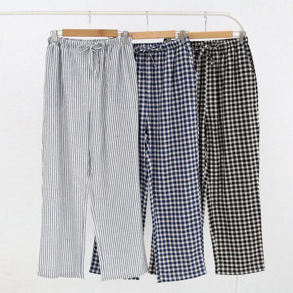 

home pants can be woven outside men's pajama pants couple pajamas woman's home breeches women summer, Black;brown