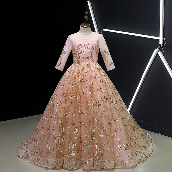2020 beautiful pink and gold flower girls dresses for wedding beaded lace appliqued bows pageant gowns for kids first holy communion gowns, White;red
2020 beautiful pink and gold flower girls dresses for wedding beaded lace appliqued bows pageant gowns for kids first holy communion gowns, White;red