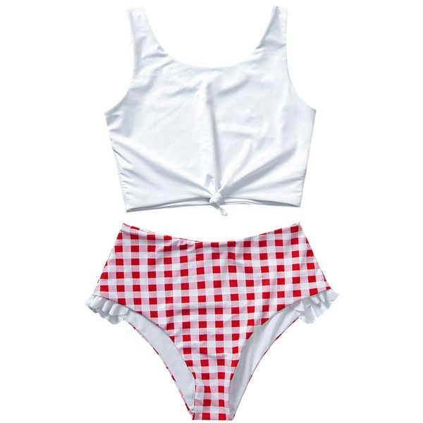 knot hem bikini women high waist braziliam biquini swimsuit plaind summer beach wear 2020 mujer beach wear tankini swimming suit, White;black
knot hem bikini women high waist braziliam biquini swimsuit plaind summer beach wear 2020 mujer beach wear tankini swimming suit, White;black