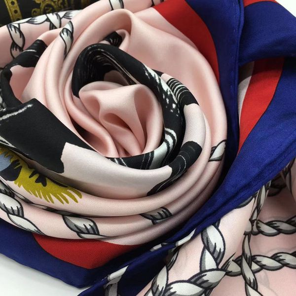wholesale- women's scarf 100% twill silk scarf fashion woman summer print tiger head letter square scarves shawl size 110cm-110cm, Blue;gray
wholesale- women's scarf 100% twill silk scarf fashion woman summer print tiger head letter square scarves shawl size 110cm-110cm, Blue;gray