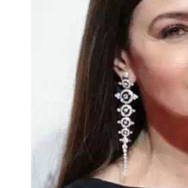 godki brand new luxury full mirco pave cubic zirconia long leaves dangle wedding earring for women, Silver
godki brand new luxury full mirco pave cubic zirconia long leaves dangle wedding earring for women, Silver