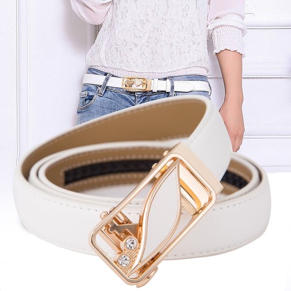 genuine leather women's automatic buckle fashion adjustable flower belt ladies dress jeans student belts, Black;brown
genuine leather women's automatic buckle fashion adjustable flower belt ladies dress jeans student belts, Black;brown