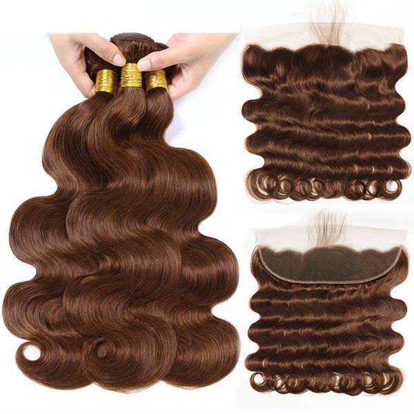 brown color 2 body wave with lace frontal 13*4 with baby hair 100% brazilian virgin unprocessed hair dark color hair weft, Black
brown color 2 body wave with lace frontal 13*4 with baby hair 100% brazilian virgin unprocessed hair dark color hair weft, Black