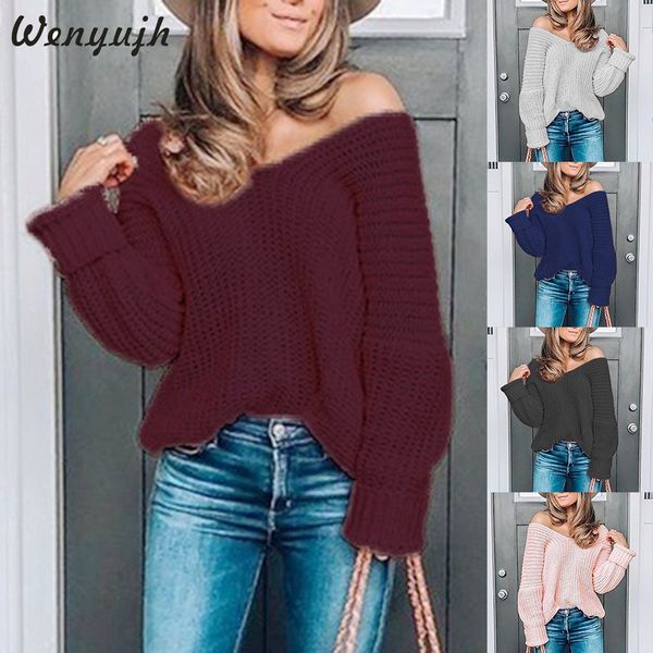 wenyujh women stitch knitted sweater autumn winter pullovers slash neck solid pull homme loose hollow out tricot jumper, White;black
wenyujh women stitch knitted sweater autumn winter pullovers slash neck solid pull homme loose hollow out tricot jumper, White;black