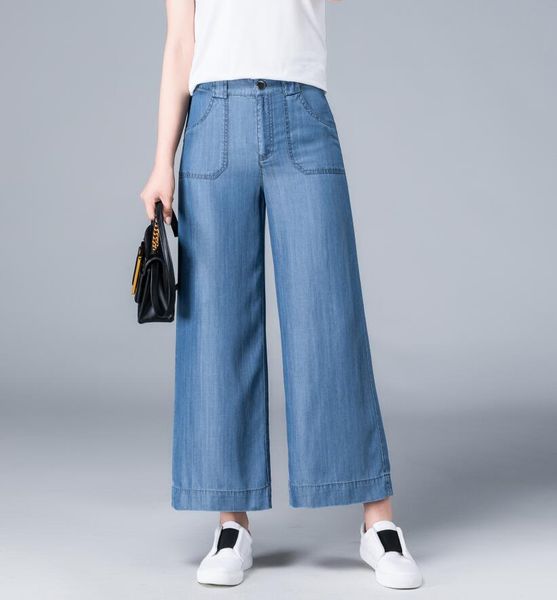spring 2018 new wide leg jeans woman high waist loose trousers women pockets casual jeans feminino, Blue
spring 2018 new wide leg jeans woman high waist loose trousers women pockets casual jeans feminino, Blue