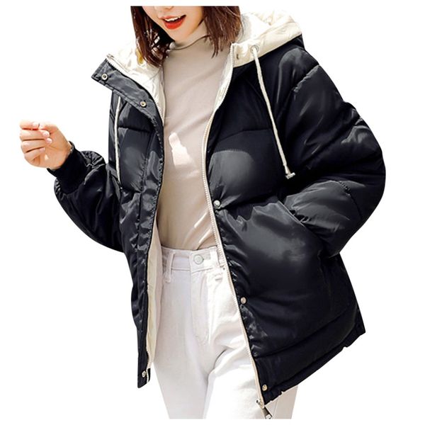 jaycosin ladies new color matching hooded loose down cotton jacket casual daily wild jacket autumn winter coat warm, Black
jaycosin ladies new color matching hooded loose down cotton jacket casual daily wild jacket autumn winter coat warm, Black