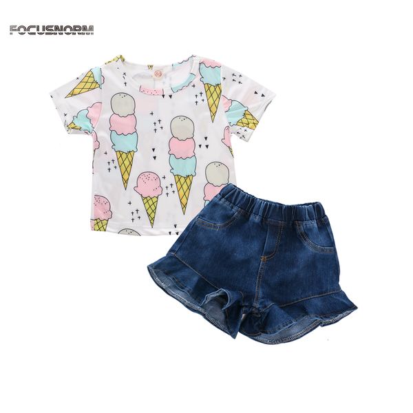 2020 lovely infant baby girls clothes sets 0-5y ice cream print short sleeve t shirts denim skirts, White
2020 lovely infant baby girls clothes sets 0-5y ice cream print short sleeve t shirts denim skirts, White