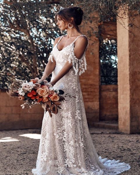 vintage lace boho пляж свадебное платье 2019 sexy бретельках плеча summer bohemian свадебные платья страна платья невесты, White
vintage lace boho пляж свадебное платье 2019 sexy бретельках плеча summer bohemian свадебные платья страна платья невесты, White
