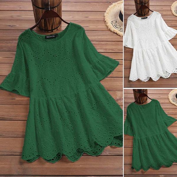 s-5xl female blusas 2020 summer lace blouse zanzea vintage cotton linen shirt women solid short sleeve o-neck tunic chemise, White
s-5xl female blusas 2020 summer lace blouse zanzea vintage cotton linen shirt women solid short sleeve o-neck tunic chemise, White