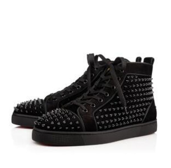 perfect high studs red bottom sneakers shoes women,men popular designer brand louisflats spikes casual shoes luxury walking, Black
perfect high studs red bottom sneakers shoes women,men popular designer brand louisflats spikes casual shoes luxury walking, Black
