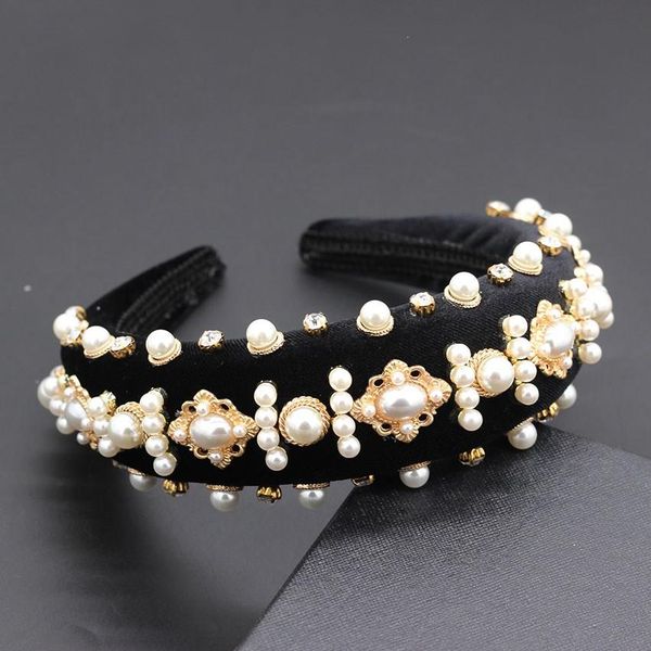 2019 handmade thick velvet headbands women accessories hair band vintage wide simulation pearls headwear padded hairbands, Golden;white
2019 handmade thick velvet headbands women accessories hair band vintage wide simulation pearls headwear padded hairbands, Golden;white