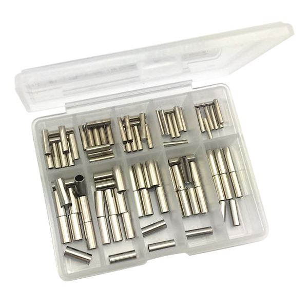 lixada 100pcs fishing single barrel copper crimping sleeves fishing line clip tube connector mixed size accessories
lixada 100pcs fishing single barrel copper crimping sleeves fishing line clip tube connector mixed size accessories
