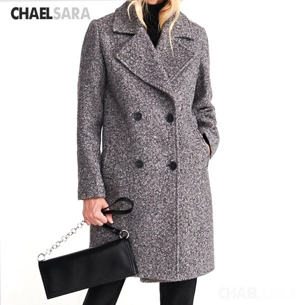 autumn winter coat women 2019 casual solid wool blend coat female elegant double breasted long female, Black
autumn winter coat women 2019 casual solid wool blend coat female elegant double breasted long female, Black