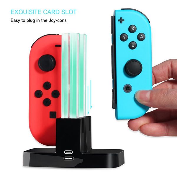 4 in 1 controller charger for nintendo switch 4 joy-con controllers charging cradle dock station led indication charger stand
4 in 1 controller charger for nintendo switch 4 joy-con controllers charging cradle dock station led indication charger stand