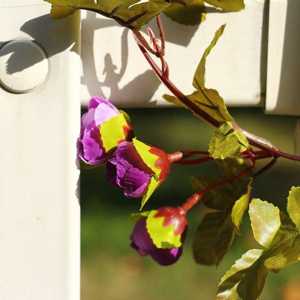 230cm hanging wall garland silk rose wedding decorations ivy vine artificial flowers arch decor with green leaves plants
230cm hanging wall garland silk rose wedding decorations ivy vine artificial flowers arch decor with green leaves plants