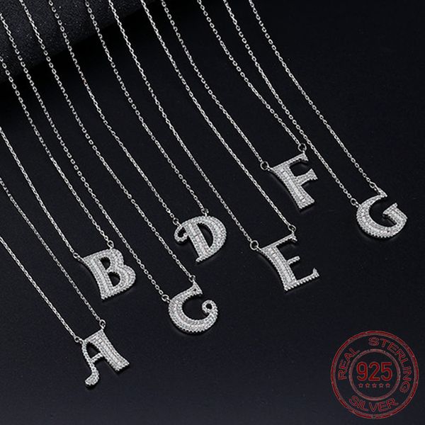 new arrival 925 sterling silver trendy 26 english letter a-n shine cz zircon ladies pendant necklace jewelry women short chains
new arrival 925 sterling silver trendy 26 english letter a-n shine cz zircon ladies pendant necklace jewelry women short chains