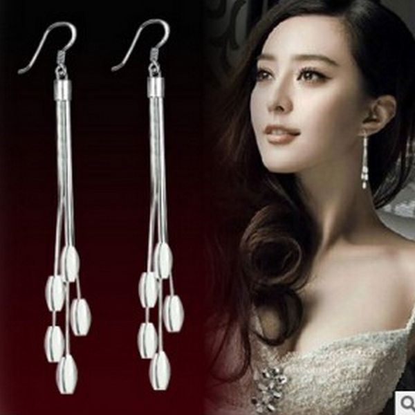 new fashion five-line silver-plated long earrings pendant oval tassel earrings jewelry wholesale bijoux femme
new fashion five-line silver-plated long earrings pendant oval tassel earrings jewelry wholesale bijoux femme