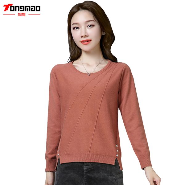 tongmao women's sweater solid color round neck long-sleeved autumn and winter bottoming slit sweater female casual, White;black
tongmao women's sweater solid color round neck long-sleeved autumn and winter bottoming slit sweater female casual, White;black
