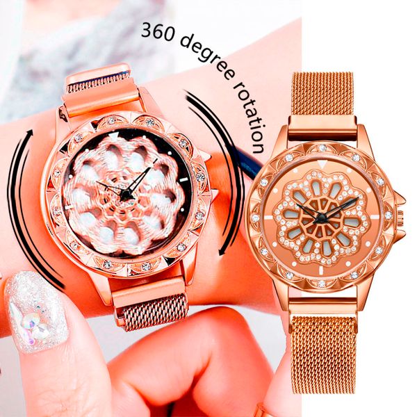 fashion rhinestone dial to run creative women watch 360 degree rotating ladies quartz wristwatch metal mesh band, Slivery;brown
fashion rhinestone dial to run creative women watch 360 degree rotating ladies quartz wristwatch metal mesh band, Slivery;brown