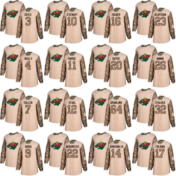 Mn Minnesota Wild Camo Jersey 2018 Veterans Day Eric Staal Brodin Nino Niederreiter Zach Parise Mikko Koivu Devan Dubnyk Ryan Suter Jerseys
Mn Minnesota Wild Camo Jersey 2018 Veterans Day Eric Staal Brodin Nino Niederreiter Zach Parise Mikko Koivu Devan Dubnyk Ryan Suter Jerseys