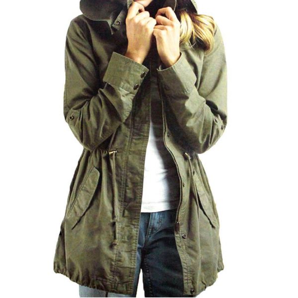 autumn women trench solid coats warm clothes army green hooded coat army green cotton blend usa stock, Tan;black
autumn women trench solid coats warm clothes army green hooded coat army green cotton blend usa stock, Tan;black
