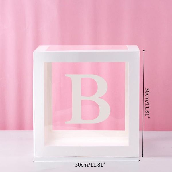 balloon transparent name box babyshower props xmas birthday party decoration