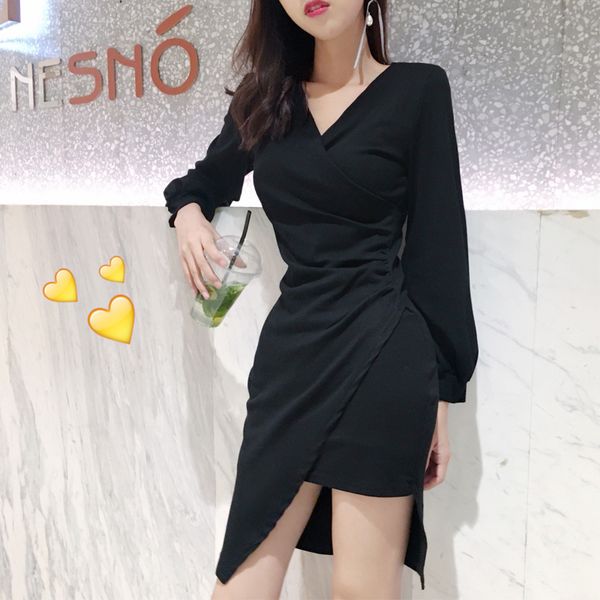 elegant asymmetrical women's clothing fashion vintage v-neck party dresses black bodycon short dress vestidos femininos new, Black;gray
elegant asymmetrical women's clothing fashion vintage v-neck party dresses black bodycon short dress vestidos femininos new, Black;gray