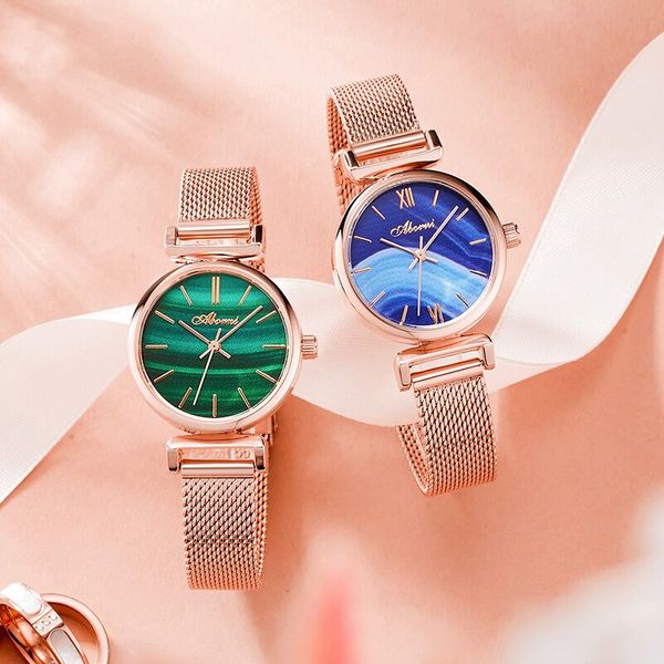 2019 casual women watches luxury rose gold bracelet lady wrist watch fashion female clock waterproof zegarek damski montre femme, Slivery;brown 
2019 casual women watches luxury rose gold bracelet lady wrist watch fashion female clock waterproof zegarek damski montre femme, Slivery;brown