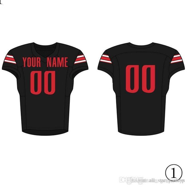 2019 new embroidered jersey 104, Black;red
