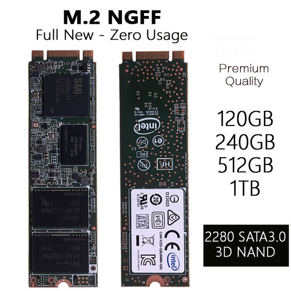 

M.2 NGFF 2280 SATA3.0 120 ГБ 240 ГБ 512 ГБ 1 ТБ SSD Твердотельные Диски 3D NAND С бесплатной доставкой