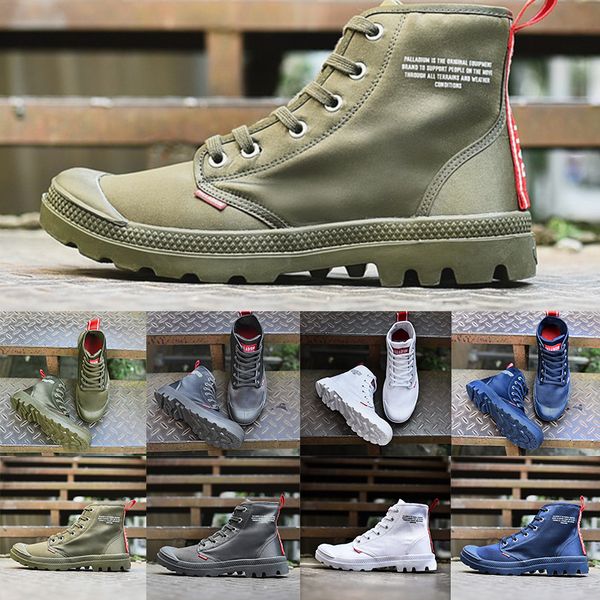 2020 mens boots palladium pampa hi canvas half boot vintage black desert white blue army green military boot woman outdoor casual shoes
2020 mens boots palladium pampa hi canvas half boot vintage black desert white blue army green military boot woman outdoor casual shoes