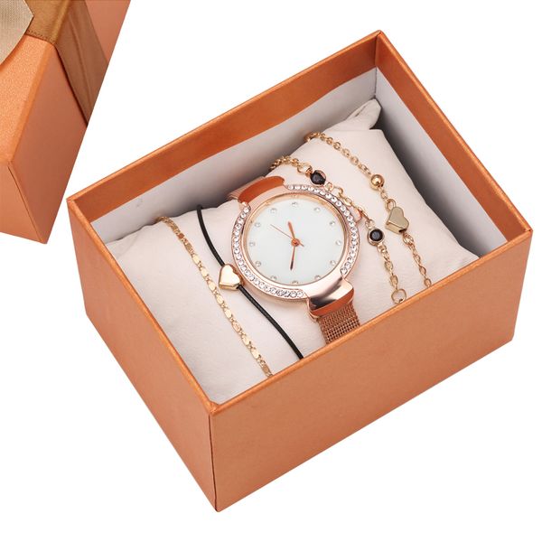 fashion women watches bangle & bracelet watch set romantic golden steel case watches luxury gifts for female relgio feminino, Slivery;brown
fashion women watches bangle & bracelet watch set romantic golden steel case watches luxury gifts for female relgio feminino, Slivery;brown