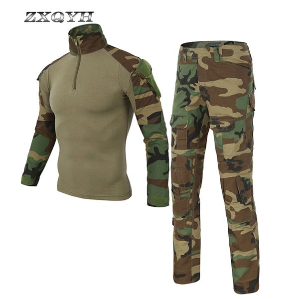 zxqyh outdoor tactical uniforms army combat camouflage clothing men hunting suits t-shirts pants hiking sets uniforms, Camo
zxqyh outdoor tactical uniforms army combat camouflage clothing men hunting suits t-shirts pants hiking sets uniforms, Camo