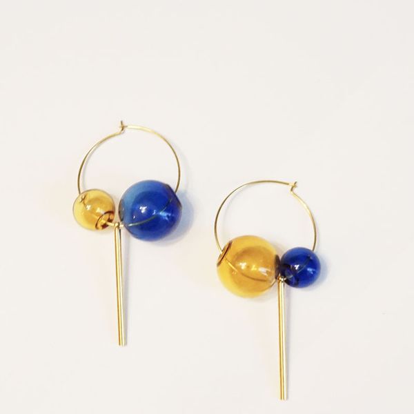 original candy color handmade bubble earrings for women korean unique glass ball hoop earrings girls brief bar 2020, Golden
original candy color handmade bubble earrings for women korean unique glass ball hoop earrings girls brief bar 2020, Golden