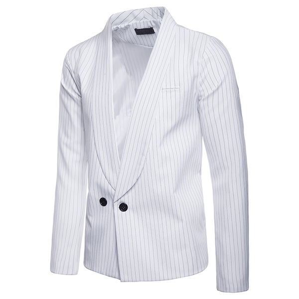 menne men suit autumn and winter new european and american striped body fashion casual design men's lapel suit, White;black
menne men suit autumn and winter new european and american striped body fashion casual design men's lapel suit, White;black