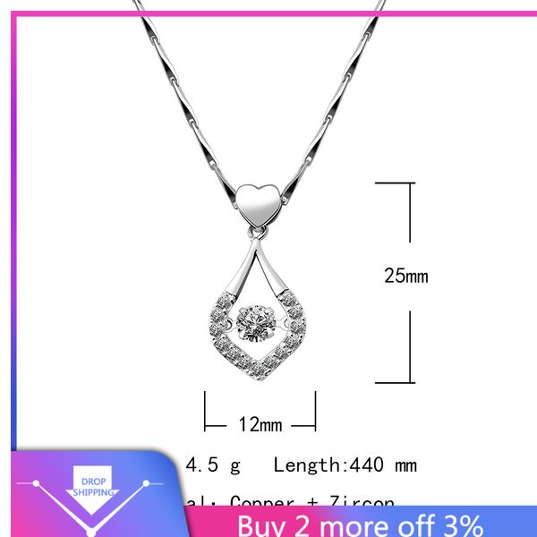 necklaces jewelry beads water drop necklace clavicle chain item cutout micro-inlaid zircon heart pendant chain neckless #151211, Silver
necklaces jewelry beads water drop necklace clavicle chain item cutout micro-inlaid zircon heart pendant chain neckless #151211, Silver