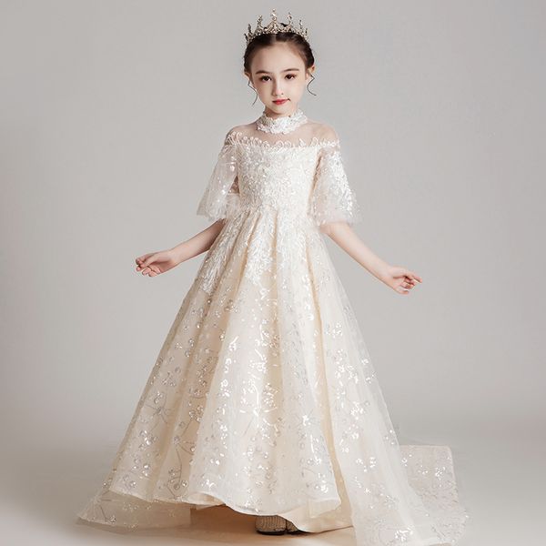 new shinning girl' pageant dresses 2019 sheer neck beaded crystal satin mint green flower girl gowns formal party dress for teens kids, White;red
new shinning girl' pageant dresses 2019 sheer neck beaded crystal satin mint green flower girl gowns formal party dress for teens kids, White;red