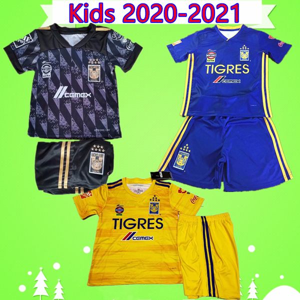kids kit 7 star 2020 2021 naul tigres uanl soccer jersey boys sets camiseta de futbol mexico liga mx children suits football shirt, Black;yellow
kids kit 7 star 2020 2021 naul tigres uanl soccer jersey boys sets camiseta de futbol mexico liga mx children suits football shirt, Black;yellow