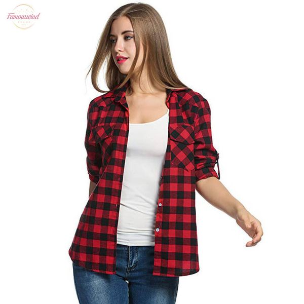 womens plaid flannel shirts casual button roll up sleeve slim fit workwear female blouse 2020, White
womens plaid flannel shirts casual button roll up sleeve slim fit workwear female blouse 2020, White