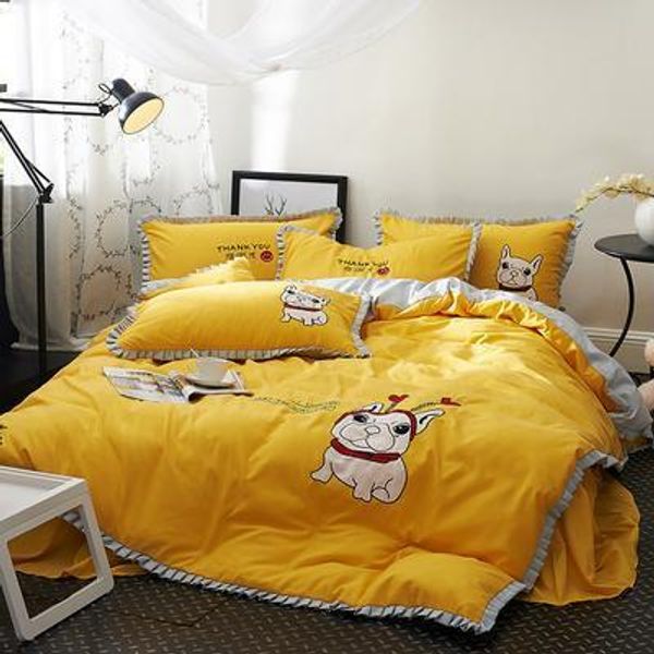 new fashionable dog printed washable cotton bed with four pieces trendy washable cotton bed with four pieces nordic style bedding
new fashionable dog printed washable cotton bed with four pieces trendy washable cotton bed with four pieces nordic style bedding