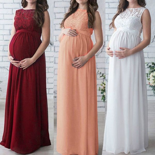 pregnant women lace long maxi dress maternity gown pgraphy props clothes, White
pregnant women lace long maxi dress maternity gown pgraphy props clothes, White