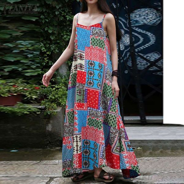 2020 zanzea summer bohemian printed sundress fashion sleeveless patchwork beach dress women spaghetti strap vestidos female robe, Black;gray
2020 zanzea summer bohemian printed sundress fashion sleeveless patchwork beach dress women spaghetti strap vestidos female robe, Black;gray