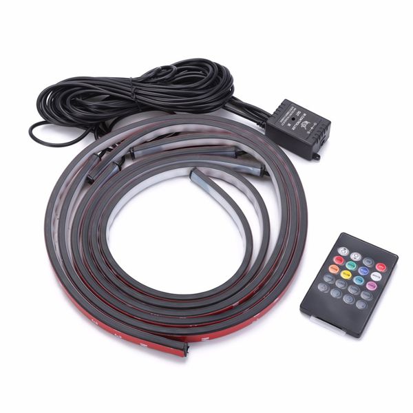 4pcs/set colorful rgb led strip under car tube underglow underbody neon light system kit decorative lamp + wireless remote
4pcs/set colorful rgb led strip under car tube underglow underbody neon light system kit decorative lamp + wireless remote