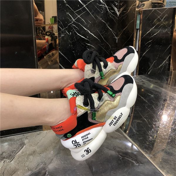 fashion week platform catwalk models new luxury women's shoes trendy street shooting sneakers size 35-40, Black
fashion week platform catwalk models new luxury women's shoes trendy street shooting sneakers size 35-40, Black
