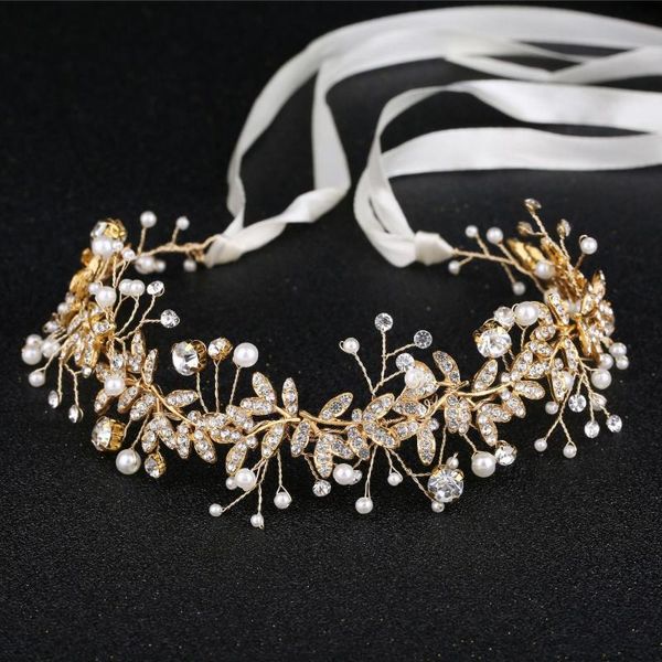 kmvexo gold silver leaf bridal headpiece tiara wedding hair accessories hair vine crystal pearl headbands jewelry for bride, Golden;white
kmvexo gold silver leaf bridal headpiece tiara wedding hair accessories hair vine crystal pearl headbands jewelry for bride, Golden;white