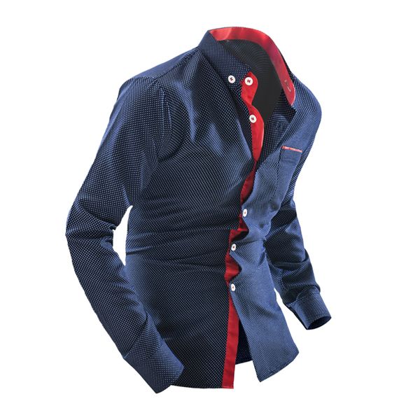 2018 Men Fashion Men Shirt British Fashion Wave Point Slim Square Collar Long-Sleeved Shirt Single Large Size for Men Single Breasted Hot
2018 Men Fashion Men Shirt British Fashion Wave Point Slim Square Collar Long-Sleeved Shirt Single Large Size for Men Single Breasted Hot