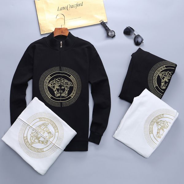 2019 autumn men's and women's designer sportswear brand jacket + pants suit, Gray
2019 autumn men's and women's designer sportswear brand jacket + pants suit, Gray